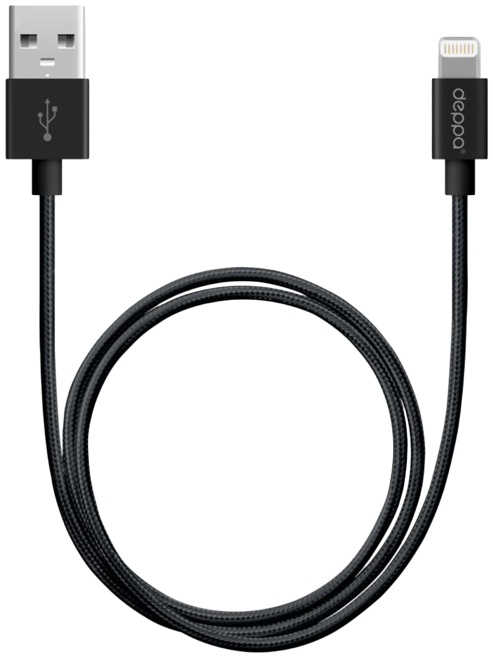 фото Кабель deppa 72255 lightning 1,2м black