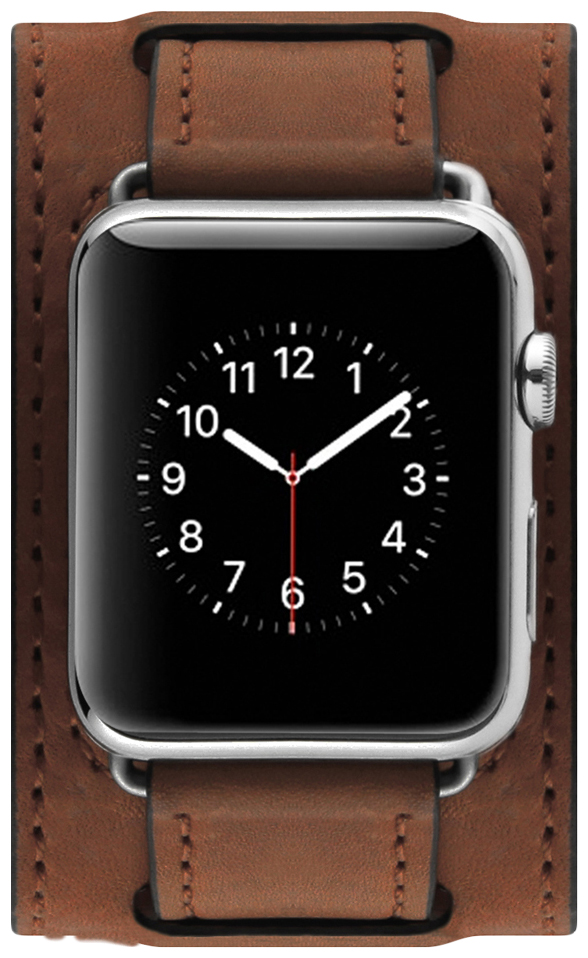 фото Ремешок для смарт-часов cozistyle wide leather band для apple watch 42 mm brown (cwlb12)