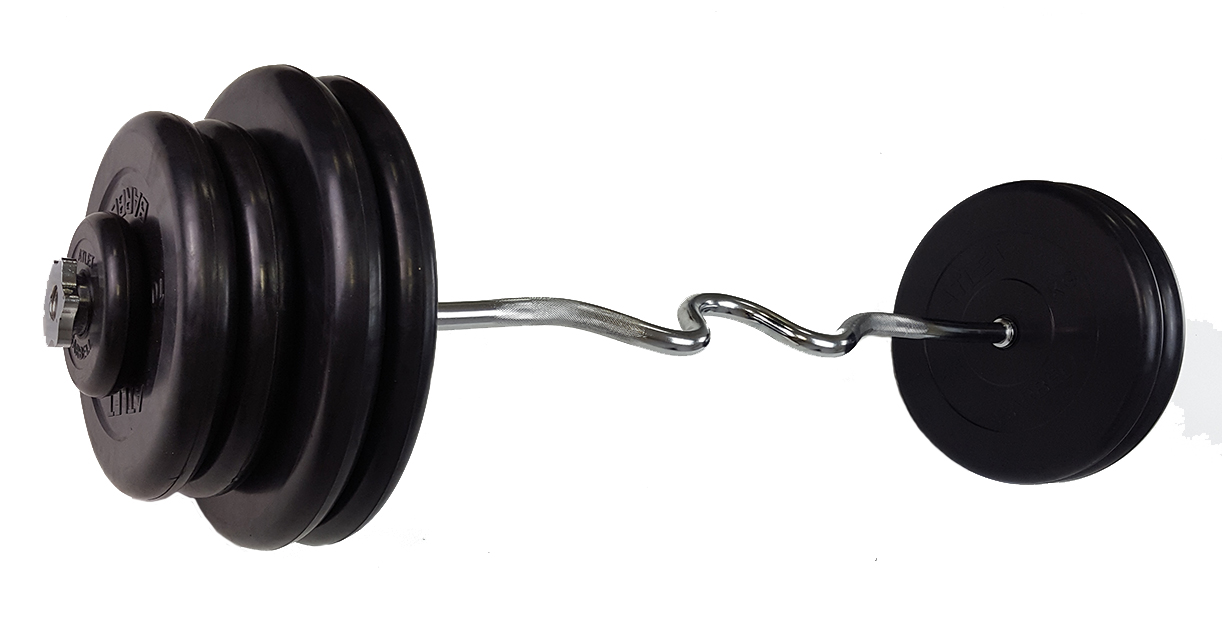 фото Штанга mb barbell, гриф w-образный 127 см, 120 кг, 25 мм