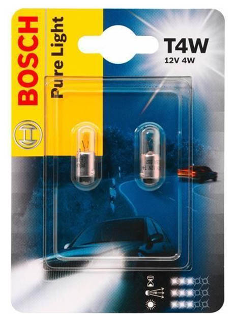 фото Лампа bosch 4w t4w 1987302207