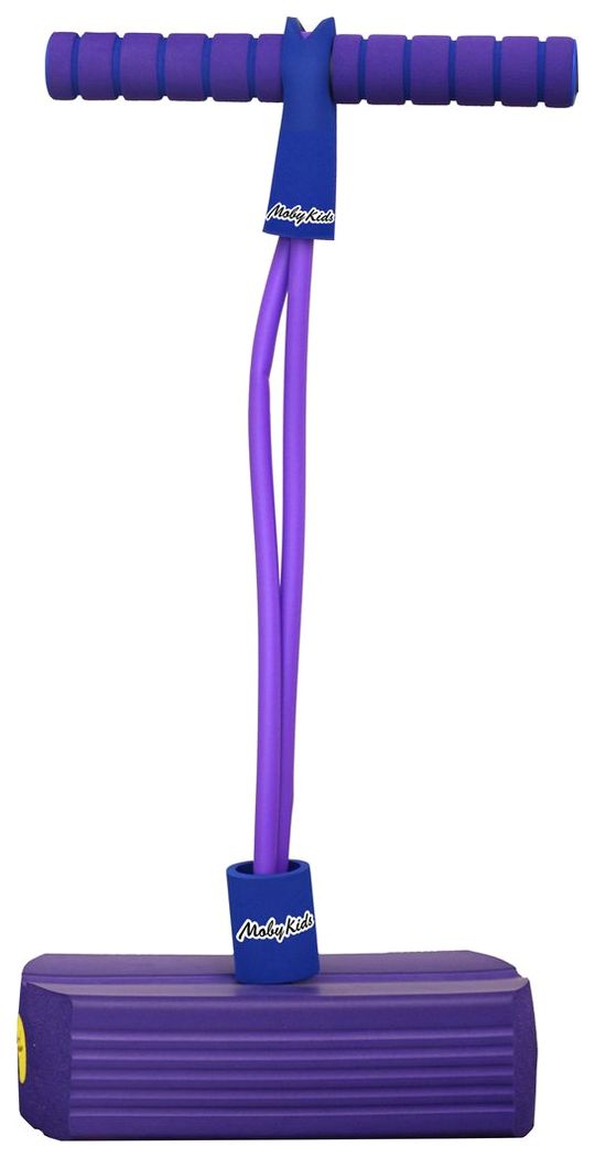 Тренажер для прыжков MobyJumper Moby Kids, прыгун, мобиджампер со звуком, фиолетовый 68551 тренажер для прыжков mobyjumper со счетчиком moby kids прыгун мобиджампер фиолетовый