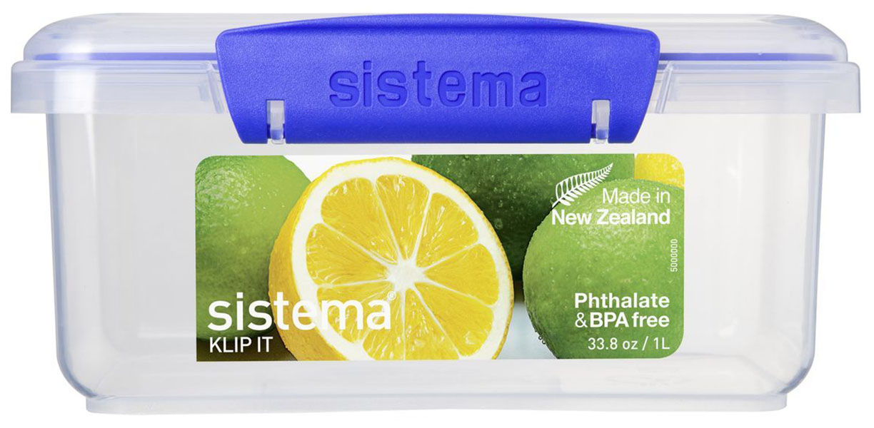 

Контейнер Sistema Klip It 1600 Синий, Синий;прозрачный