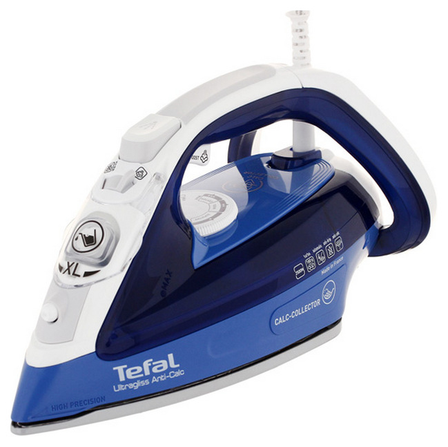 фото Утюг tefal ultragliss anti-calc fv4964e0 white/blue