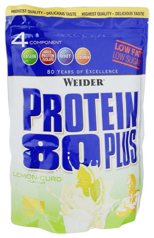 

Протеин Weider Protein 80 Plus, 500 г, lemon-yoghurt, Protein 80 Plus