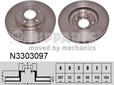 фото Тормозной диск nipparts n3303097