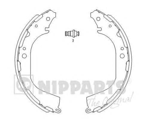 Тормозные колодки NIPPARTS барабанные J3501045