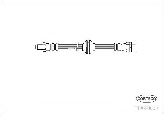 фото Шланг тормозной системы corteco 19026636