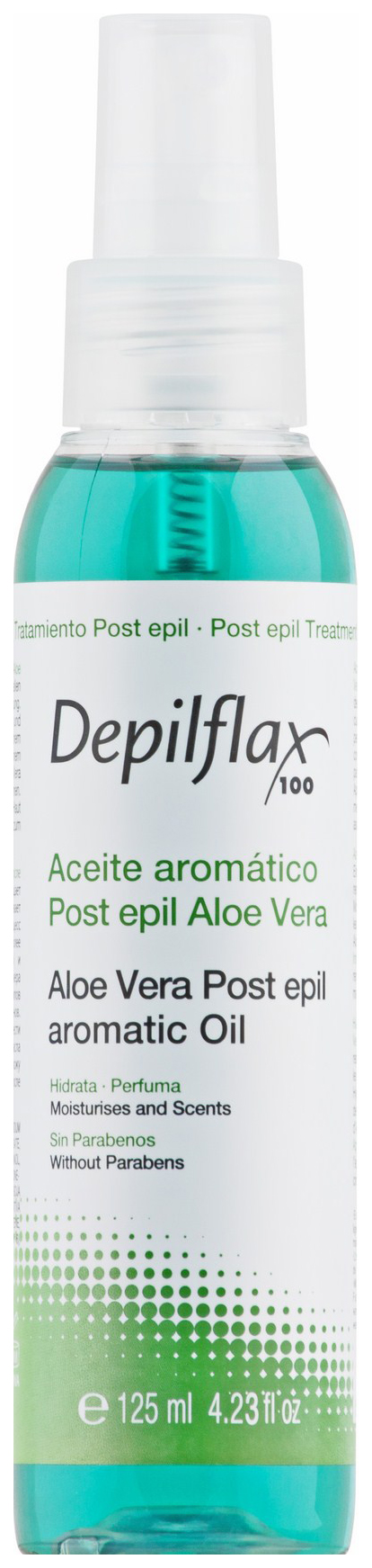 Масло после депиляции Depilflax 100 Алоэ-вера Aloe Vera Oil 125 мл depilflax 100 воск для депиляции в картридже алоэ вера 110 г