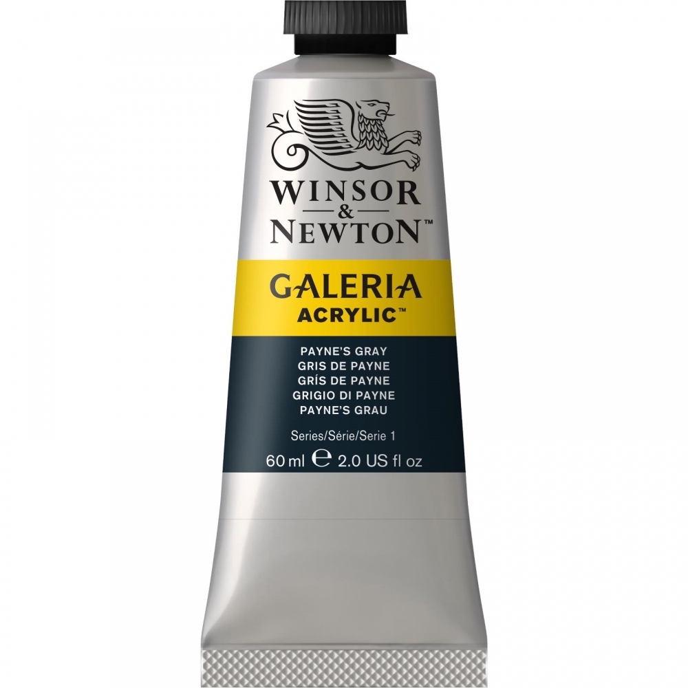 фото Акриловая краска winsor&newton galeria серая пейна 60 мл