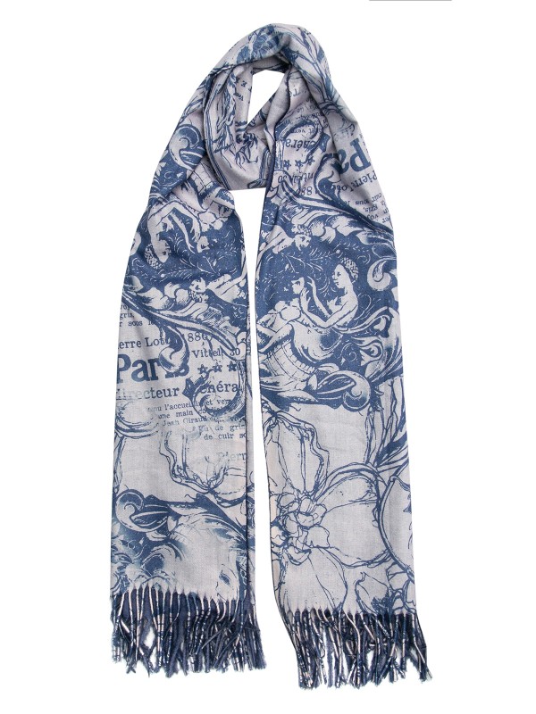 

Палантин женский Labbra LSZ33-928 синий, LSZ33-928