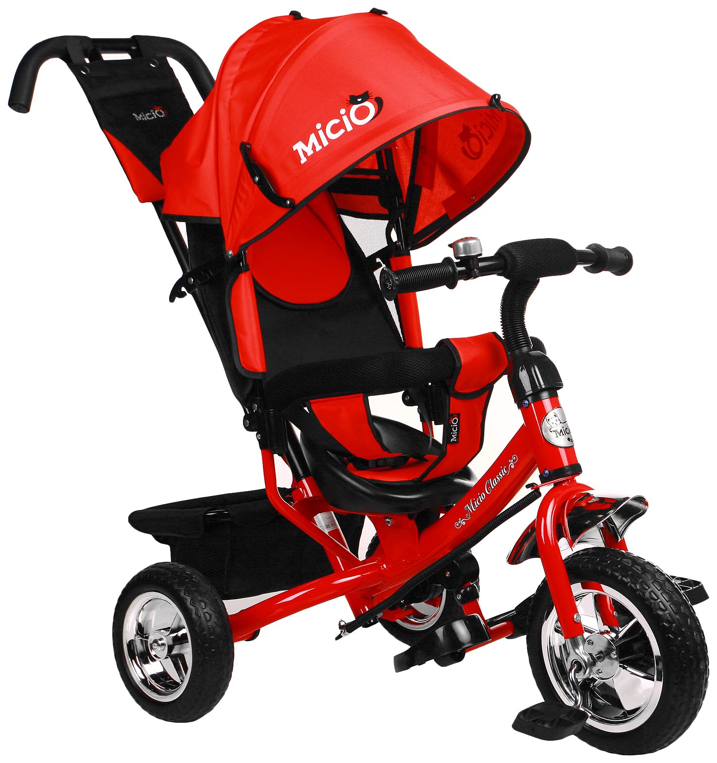 

Велосипед трёхколёсный Micio Classic 2019, колёса EVA 10"/8", цвет красный Micio