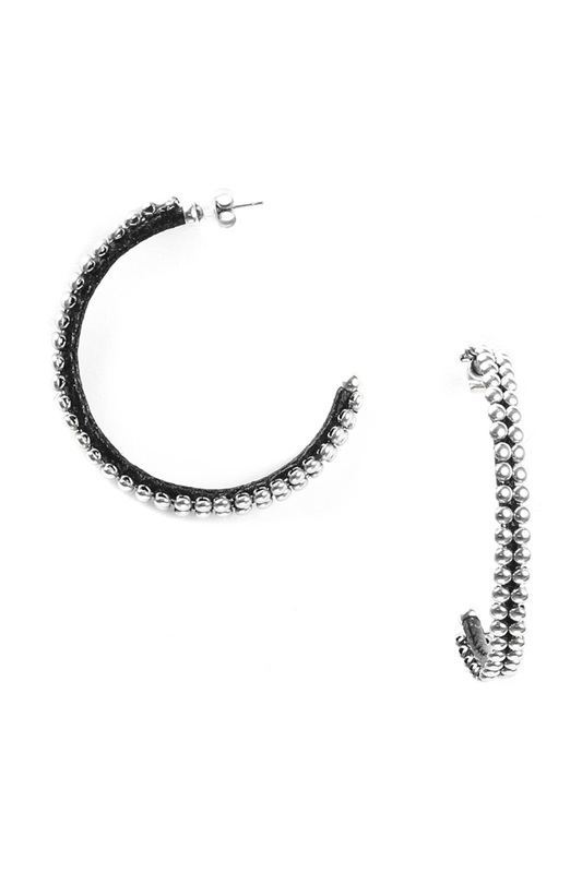 

Серьги женские ORI TAO OT-12-29174 серебристые/черные, OT-12-29174