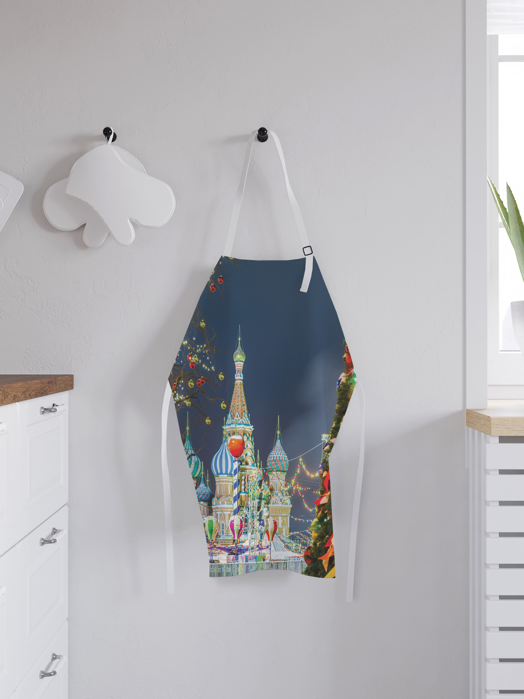 фото Joyarty фартук кухонный регулируемый «покро́вский собор», универсальный размер