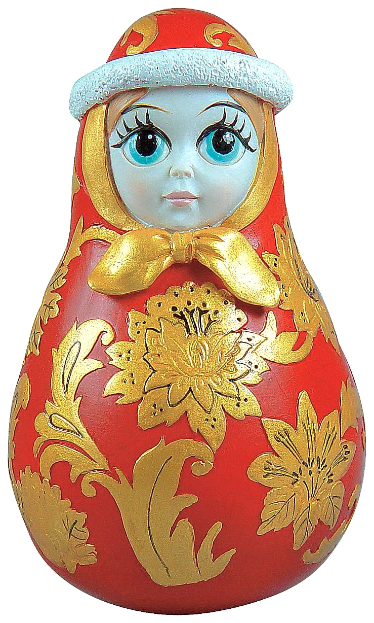 

Неваляшка Mister Christmas Снегурочка, роспись хохлома