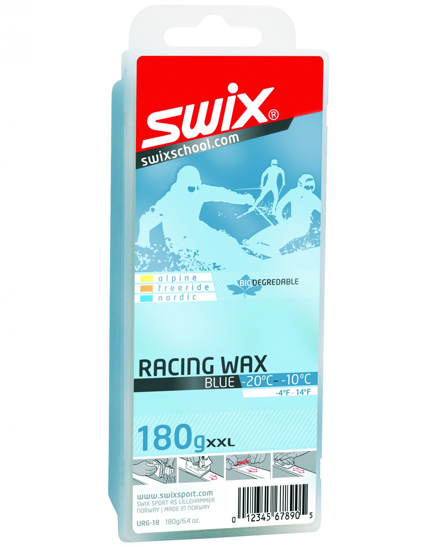 Мазь скольжения Swix Bio Racing UR6-18 -10C/-20C 180 мл