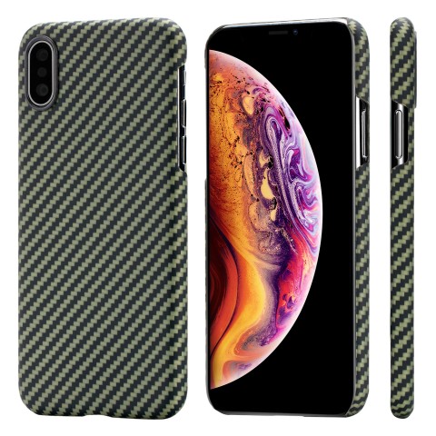 фото Чехол pitaka magcase для iphone xs/x black/green