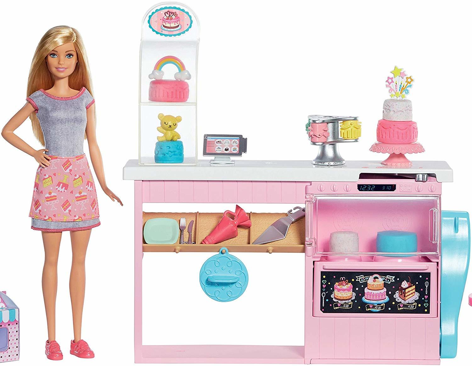 фото Игровой набор с куклой barbie кулинар gfp59