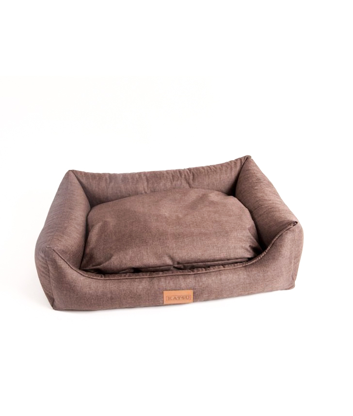 фото Лежанка для собак katsu sofa opi, шоколадный, xxl, 124х93х25см