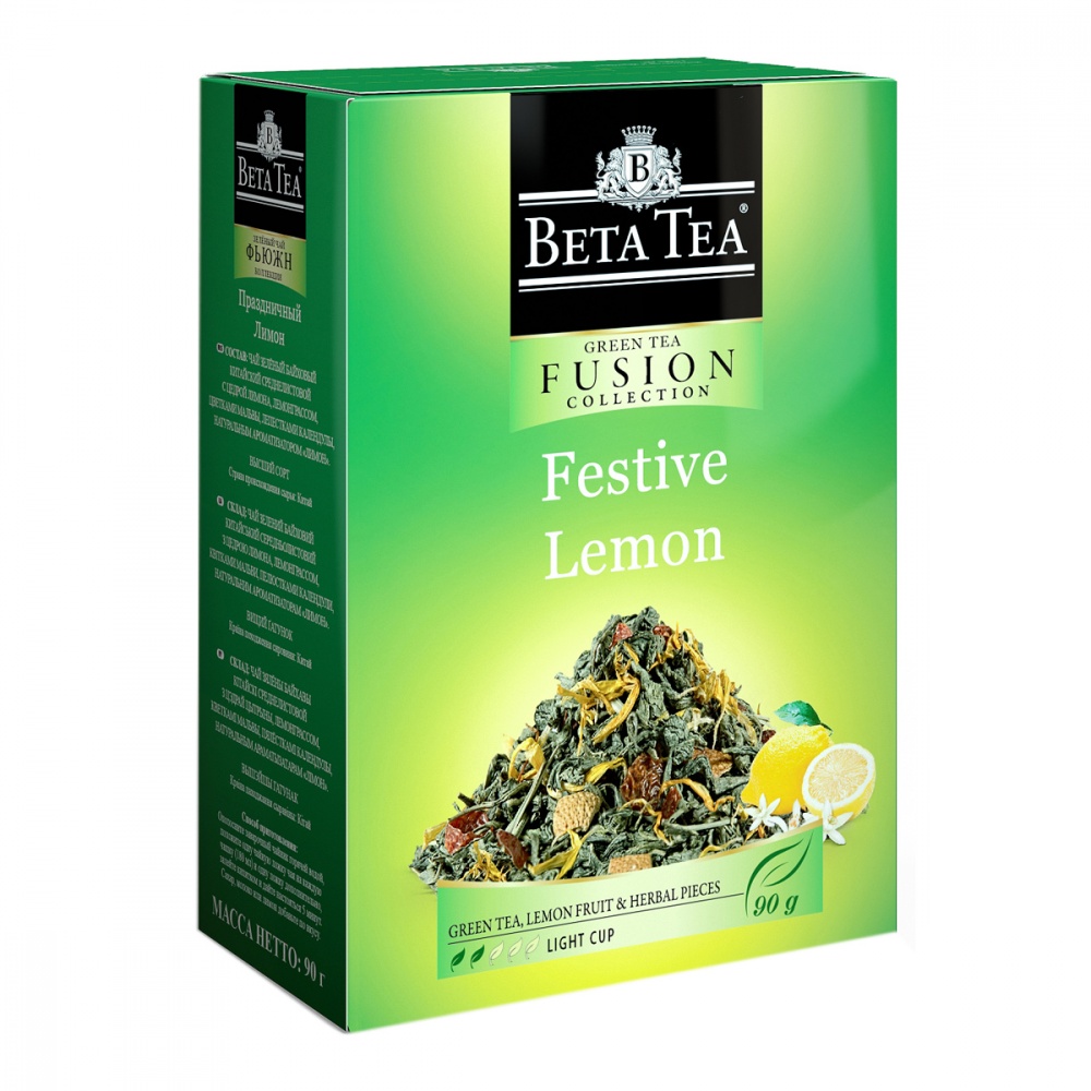 

Чай Beta Tea Fusion Collection. Праздничный лимон с добавками 90 г