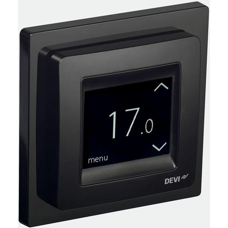 фото Терморегулятор для теплых полов devi devireg touch black