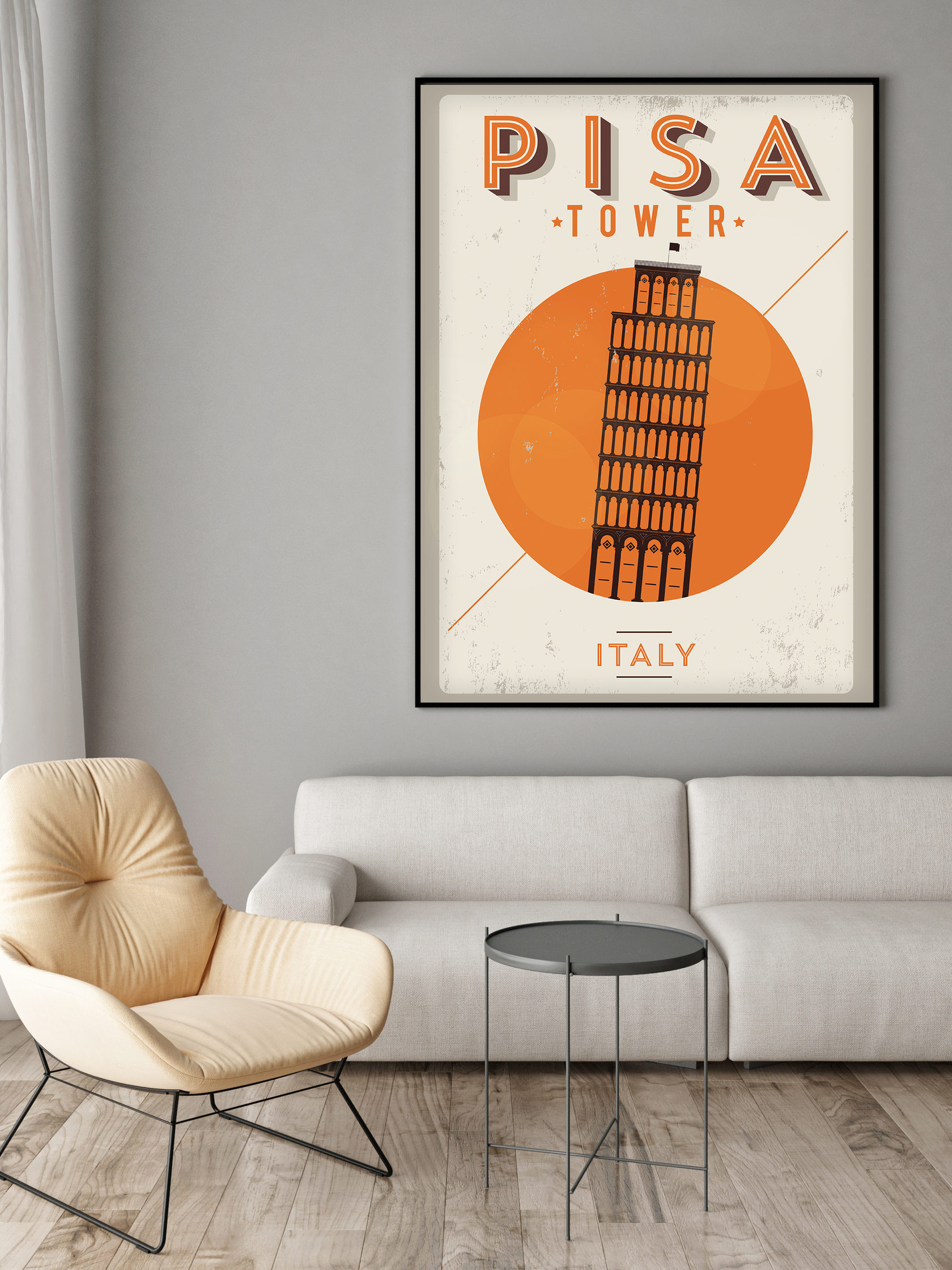 

Постер Пиза 50х70 в тубусе