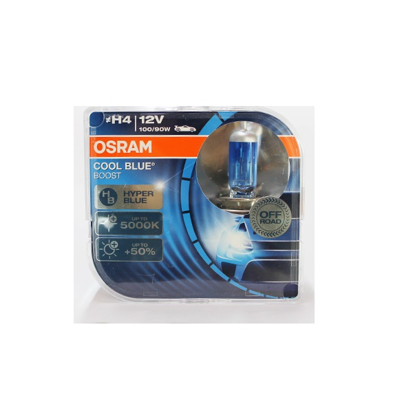 фото H4 12v (100/90w) лампа cool blue boost, двойная коробка osram арт. 62193cbb-hcb