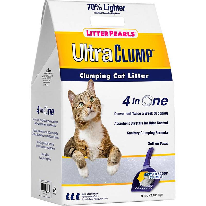 

Комкующийся наполнитель для кошек Litter Pearls силикагелевый, 3.62 кг, LITTER PEARLS