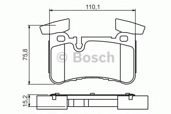 

Комплект тормозных колодок BOSCH 0986494411