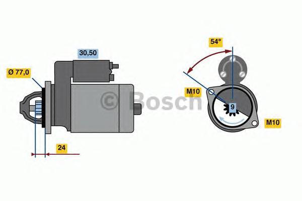 

Стартер BOSCH 0001138017