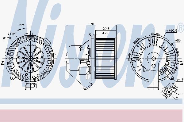 

Мотор отопителя Nissens 87105