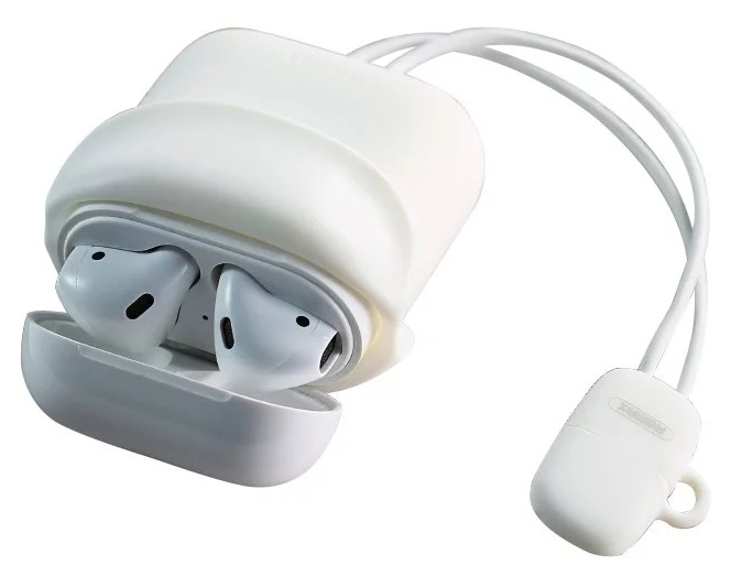 фото Чехол remax для apple airpods+кабель usb-ip rc-a6 white 0,09m