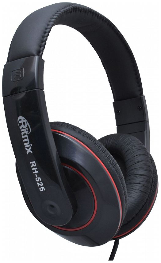 фото Наушники ritmix rh-525 red/black