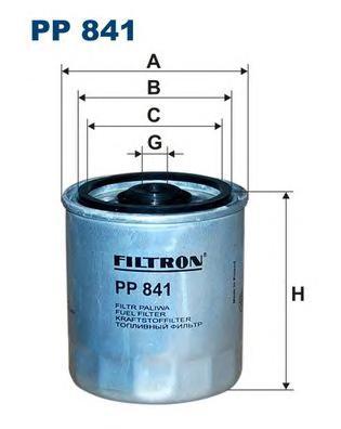 фото Фильтр топливный filtron pp841