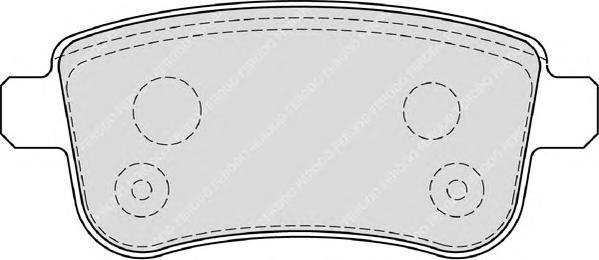 фото Комплект тормозных колодок ferodo fdb4182