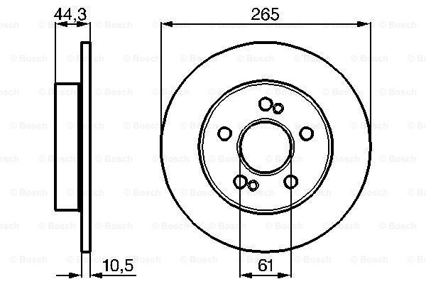 

Тормозной диск BOSCH 0986478758