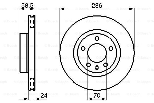 фото Тормозной диск bosch 0986478594