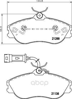

Комплект тормозных колодок Hella 8DB355017911