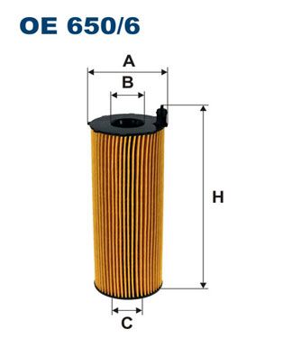 Фильтр масляный FILTRON OE650/6