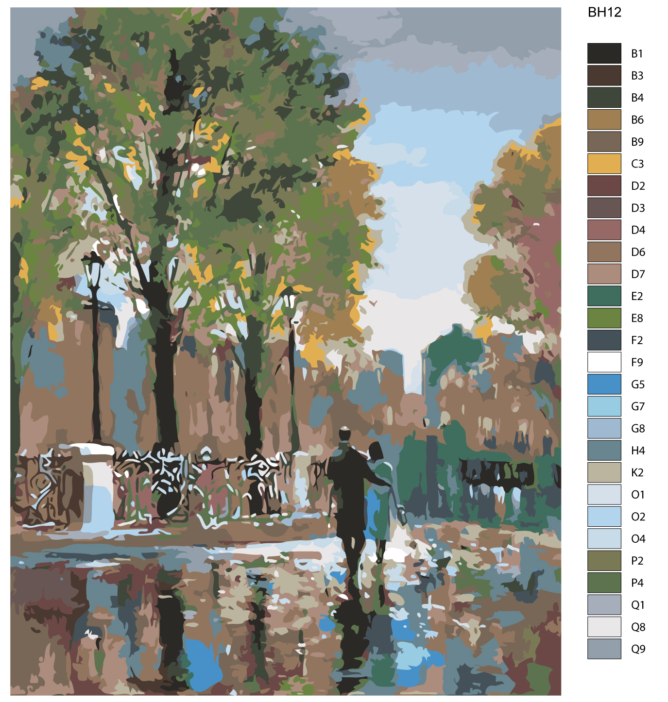 

Картина по номерам, 40 x 50, BH12, BH12
