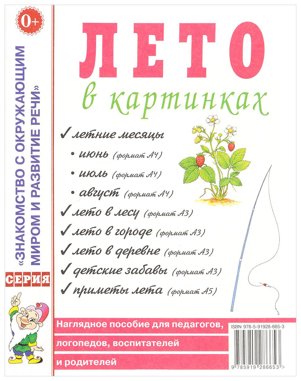 

Лето В картинках. наглядное пособие для педагогов, логопедов, Воспитателей и Родителей