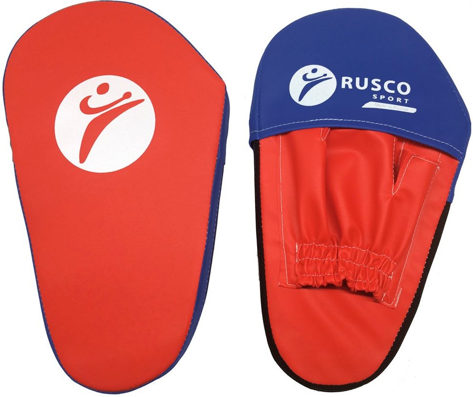 Боксерские лапы Rusco Sport красно-синие