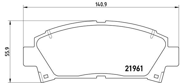 

Тормозные колодки brembo дисковые P83028
