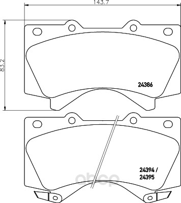 

Тормозные колодки дисковые HELLA 8DB355028521