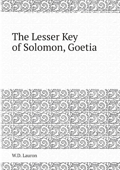

The Lesser Key Of Solomon, Goetia