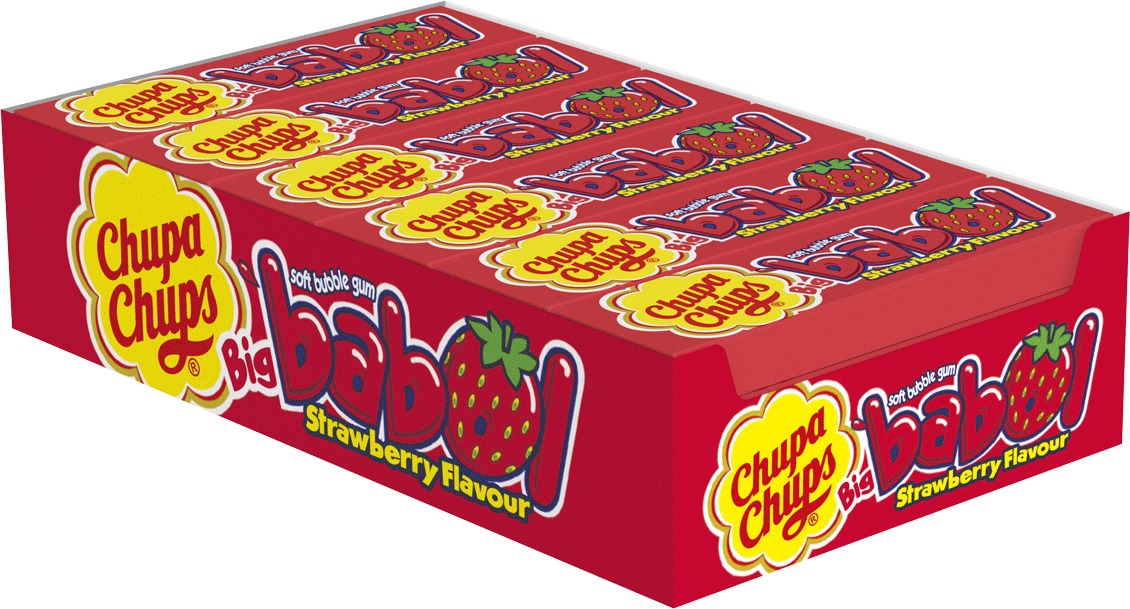 Жевательная резинка Chupa Chups big babol клубника 21 г* 24 шт