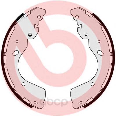 

Тормозные колодки барабанные brembo S56547
