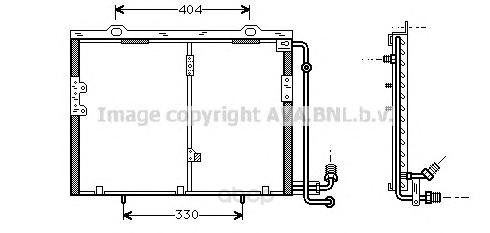 

Pадиатор кондиционера MB W202, R170 96-04 Ava MS5290