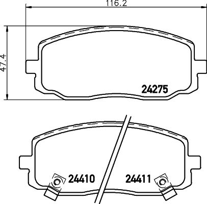 

Тормозные колодки HELLA PAGID/BEHR дисковые 8DB355028351