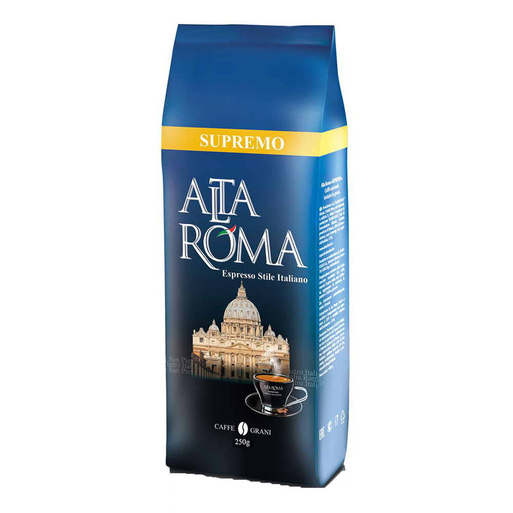 Кофе зерновой Alta Roma супремо 250 г