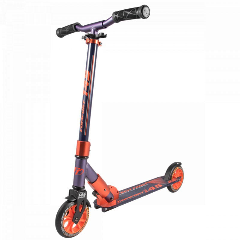 

Самокат Tech Team 145 Comfort фиолетово-оранжевый, 145 Comfort